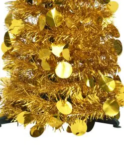 vidaXL Pop-up Artificial Christmas Tree Gold 180 cm PET