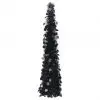 vidaXL Pop-up Artificial Christmas Tree Black 120 cm PET