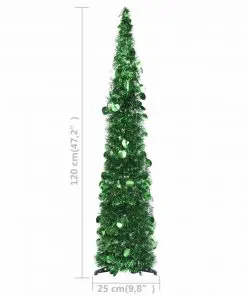 vidaXL Pop-up Artificial Christmas Tree Green 120 cm PET