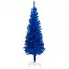 vidaXL Artificial Christmas Tree with Stand Blue 150 cm PVC