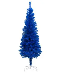 vidaXL Artificial Christmas Tree with Stand Blue 150 cm PVC