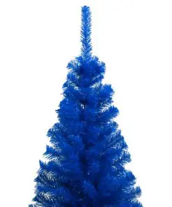 vidaXL Artificial Christmas Tree with Stand Blue 150 cm PVC