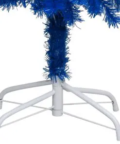 vidaXL Artificial Christmas Tree with Stand Blue 150 cm PVC