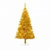 vidaXL Artificial Christmas Tree with Stand Gold 152 cm PET vidaXL Artificial Christmas Tree with Stand Gold 152 cm PET