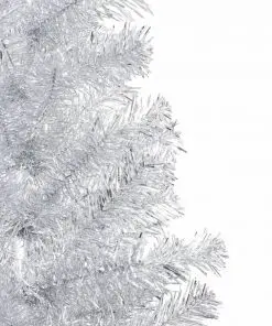 vidaXL Artificial Christmas Tree with Stand Silver 152 cm PET