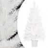 vidaXL Artificial Christmas Tree with a Pot White 65 cm PE