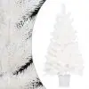 vidaXL Artificial Christmas Tree with a Pot White 90 cm PE