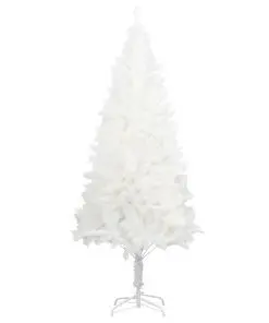 vidaXL Artificial Christmas Tree with Stand White 180 cm PE