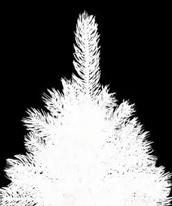 vidaXL Artificial Christmas Tree with Stand White 210 cm PE