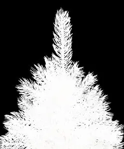 vidaXL Artificial Christmas Tree with Stand White 240 cm PE