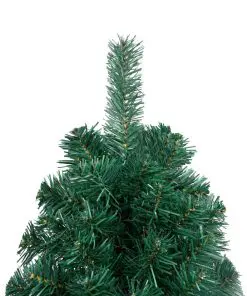 vidaXL Artificial Half Christmas Tree with Stand Green 150 cm PVC