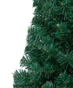 vidaXL Artificial Half Christmas Tree with Stand Green 150 cm PVC