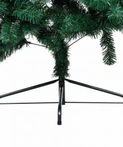 vidaXL Artificial Half Christmas Tree with Stand Green 150 cm PVC
