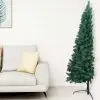 vidaXL Artificial Half Christmas Tree with Stand Green 185 cm PVC