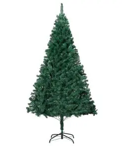 vidaXL Artificial Christmas Tree with Thick Branches Green 180 cm PVC