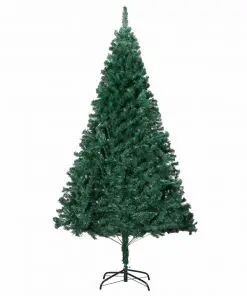 vidaXL Artificial Christmas Tree with Thick Branches Green 210 cm PVC