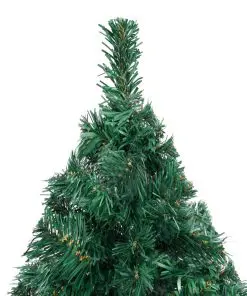 vidaXL Artificial Christmas Tree with Thick Branches Green 240 cm PVC