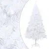 vidaXL Artificial Christmas Tree with Thick Branches White 150 cm PVC