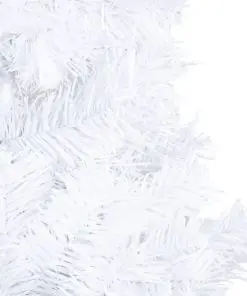 vidaXL Artificial Christmas Tree with Thick Branches White 210 cm PVC