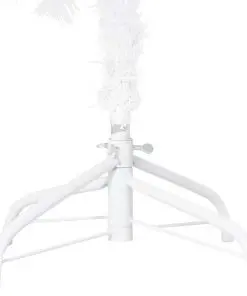 vidaXL Artificial Christmas Tree with Thick Branches White 240 cm PVC