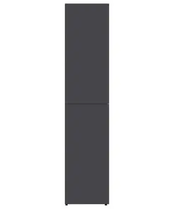 vidaXL Shoe Cabinet Grey 80x39x178 cm Chipboard