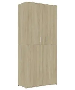 vidaXL Shoe Cabinet Sonoma Oak 80x39x178 cm Chipboard