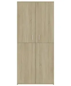 vidaXL Shoe Cabinet Sonoma Oak 80x39x178 cm Chipboard