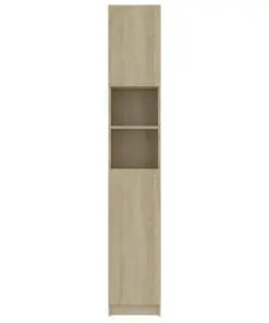 vidaXL Bathroom Cabinet Sonoma Oak 32×25.5×190 cm Chipboard