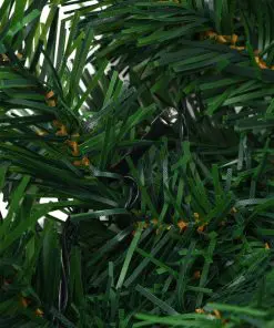 vidaXL Christmas Garland with LED Lights Green 5 m PVC