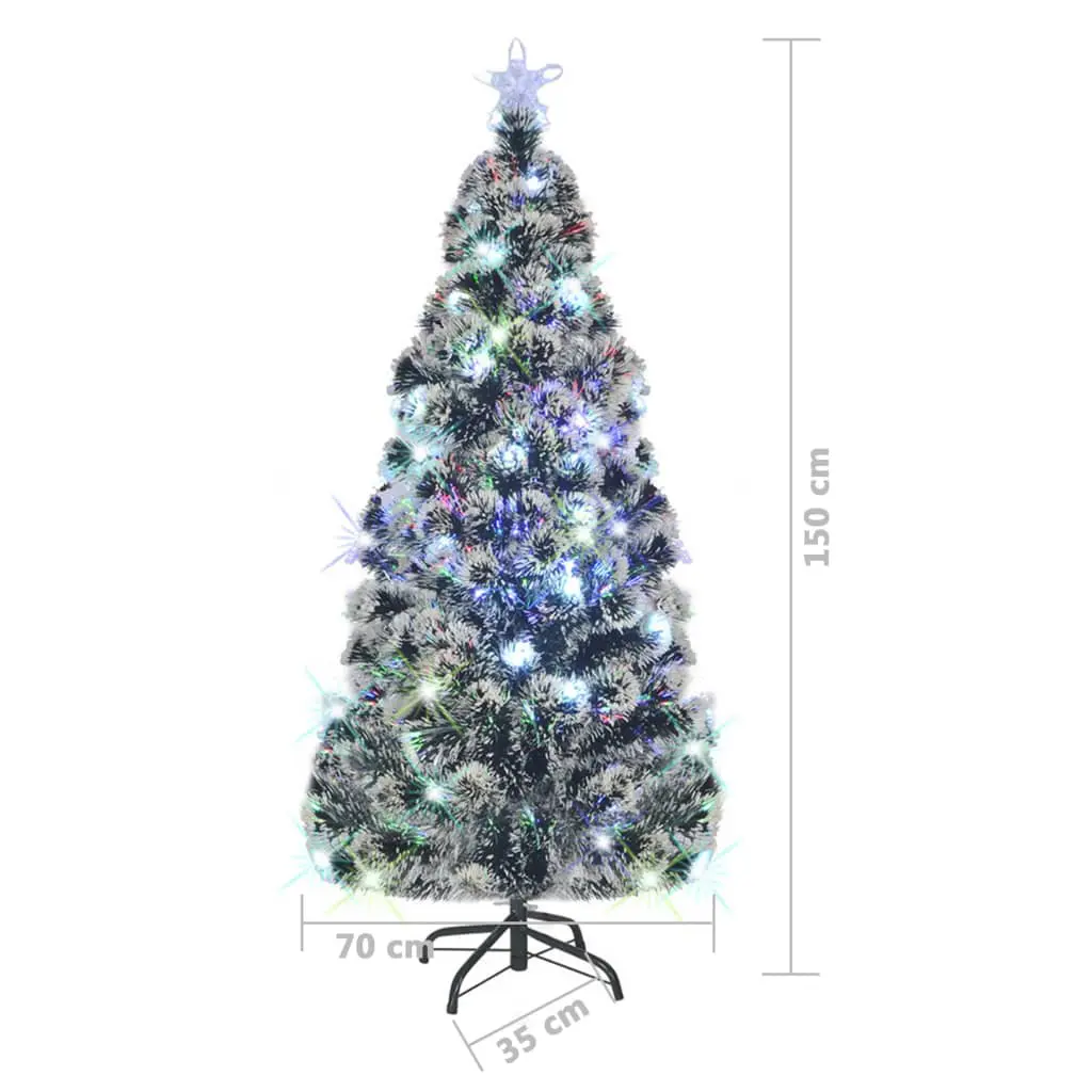 vidaXL Artificial Christmas Tree with Stand/LED 150 cm 170 Branches
