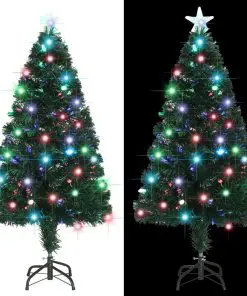 vidaXL Artificial Christmas Tree with Stand/LED 120 cm 135 Branches