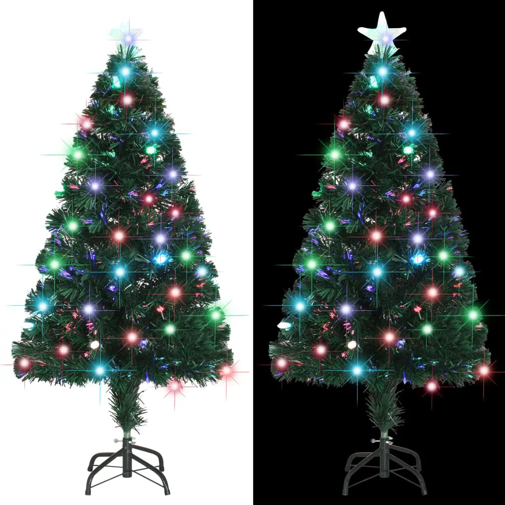 vidaXL Artificial Christmas Tree with Stand/LED 120 cm 135 Branches