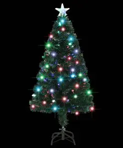 vidaXL Artificial Christmas Tree with Stand/LED 120 cm 135 Branches