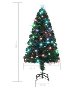 vidaXL Artificial Christmas Tree with Stand/LED 120 cm 135 Branches