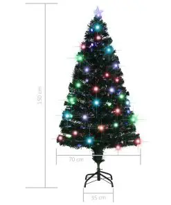 vidaXL Artificial Christmas Tree with Stand/LED 150 cm 170 Branches