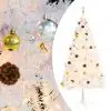 vidaXL Artificial Christmas Tree with Baubles and LEDs White 180 cm