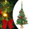 vidaXL Artificial Christmas Tree with Baubles and LEDs Green 64 cm