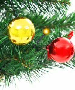 vidaXL Artificial Christmas Tree with Baubles and LEDs Green 64 cm