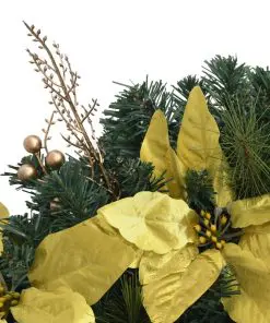 vidaXL Christmas Wreath with LED Lights Green 60 cm PVC