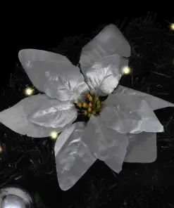 vidaXL Christmas Arch with LED Lights Black 90 cm PVC