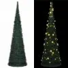 vidaXL Pop-up String Artificial Christmas Tree with LED Green 150 cm vidaXL Pop-up String Artificial Christmas Tree with LED Green 150 cm