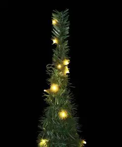 vidaXL Pop-up String Artificial Christmas Tree with LED Green 180 cm
