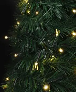 vidaXL Pop-up String Artificial Christmas Tree with LED Green 180 cm