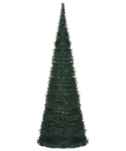 vidaXL Pop-up String Artificial Christmas Tree with LED Green 180 cm