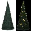 vidaXL Pop-up String Artificial Christmas Tree with LED Green 210 cm
