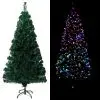 vidaXL Artificial Christmas Tree with Stand Green 120 cm PVC