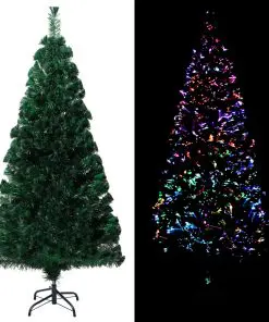 vidaXL Artificial Christmas Tree with Stand Green 150 cm PVC