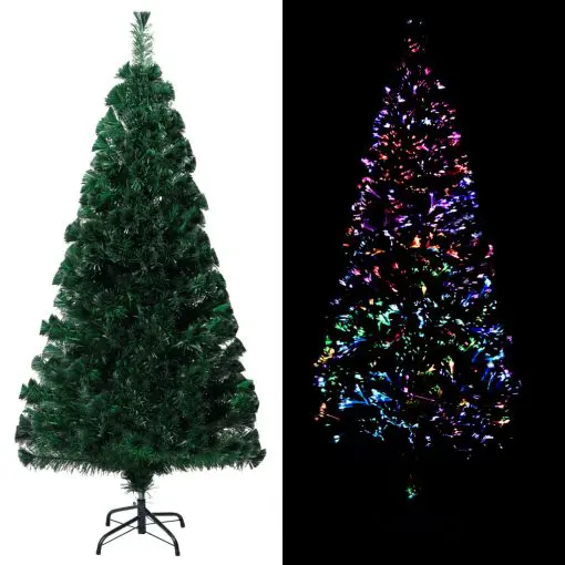 vidaXL Artificial Christmas Tree with Stand Green 150 cm PVC