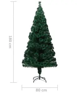 vidaXL Artificial Christmas Tree with Stand Green 180 cm PVC