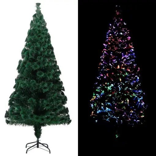 vidaXL Artificial Christmas Tree with Stand Green 180 cm PVC